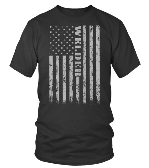 American Flag Proud Welder Retro Design Gift