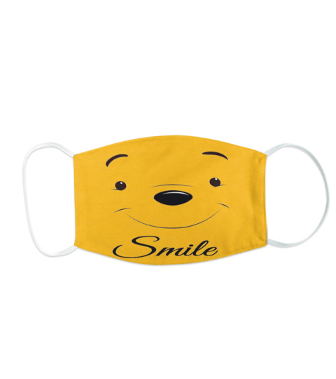 face mask smile pooh
