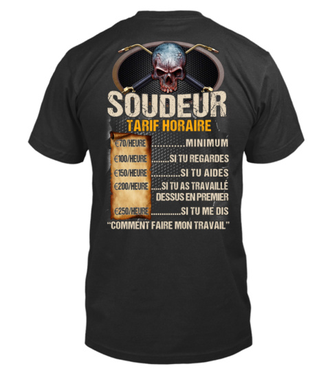 SOUDEUR TARIF HORAIRE SOUDAGE