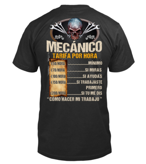 MECÁNICO TARIFA POR HORA