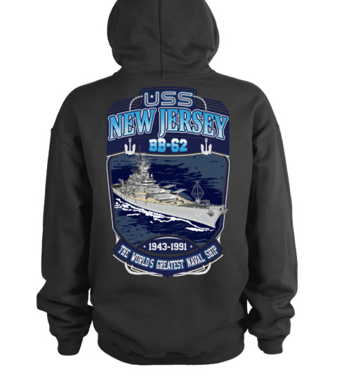 USS New Jersey (BB-62) Hoodie