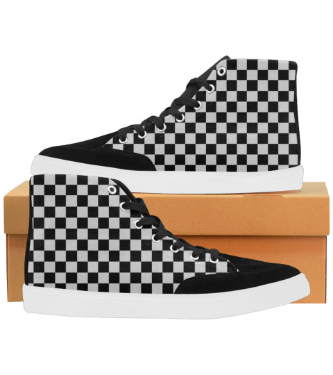 Limited Edition ska check suede hightops,