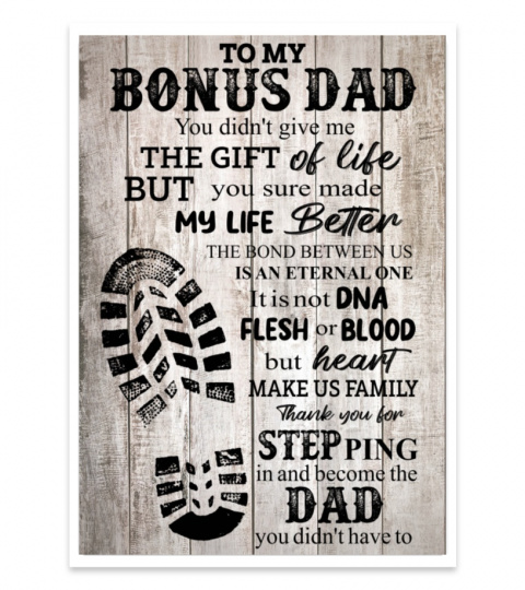 To My Bonus Dad Thank You For Stepping In And Become The Dad You Didn't Have To Family In EN