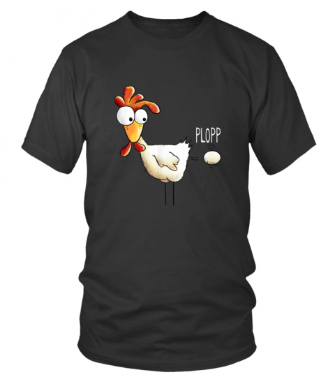 Huhn legt Ei T-Shirt I Hühner Funshirt I Lustiges Geschenk