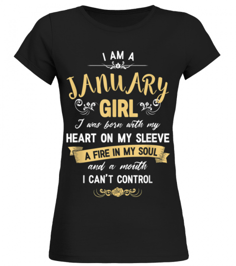 I Am A January Girl T-Shirt Womens Birthday Gifts Shirt