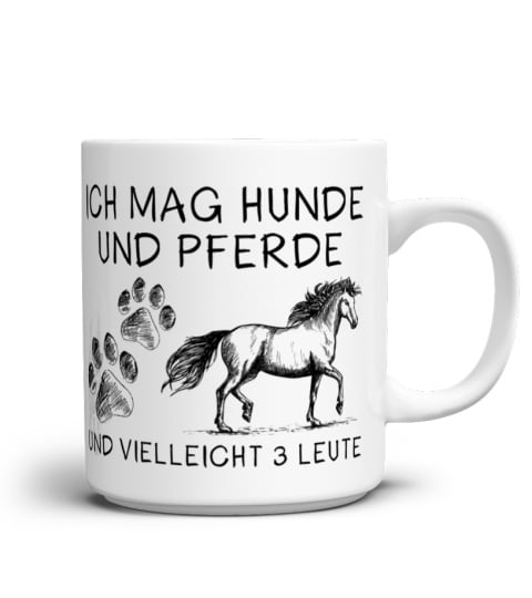 Ich mag hunde und pferde mug