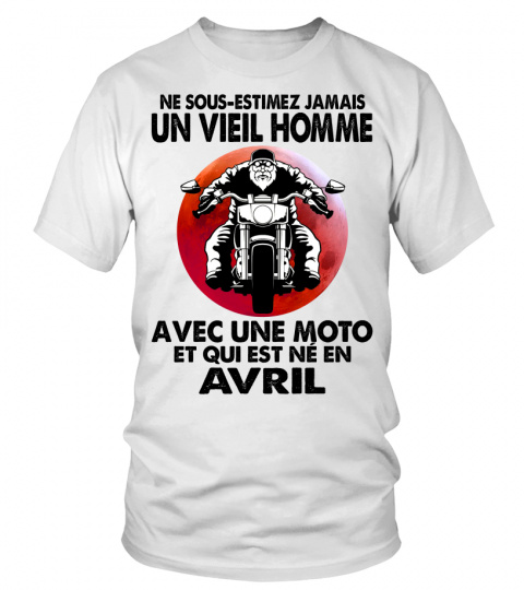 T-shirt - Ne sous-estimez un vieil homme moto juillet
