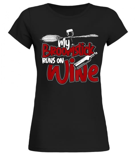 Wine Drunk Women Halloween Salem Witch T-Shirt