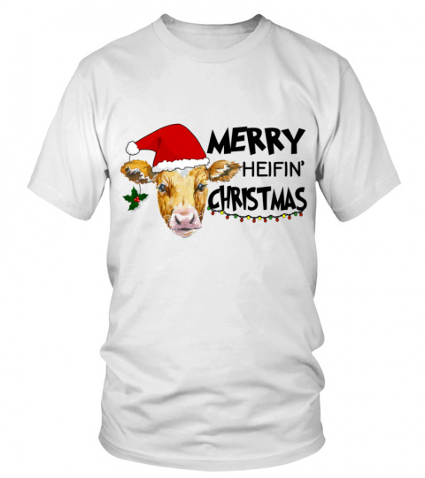 Merry Heifin' Christmas Cow