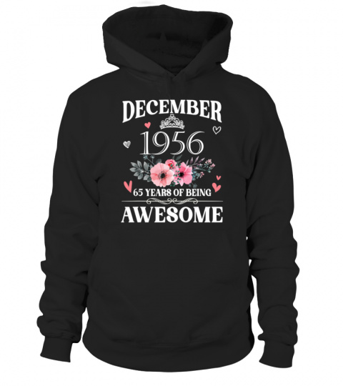 65 Year Old Made In December 1956 65th Birthday Gifts T-Shirt