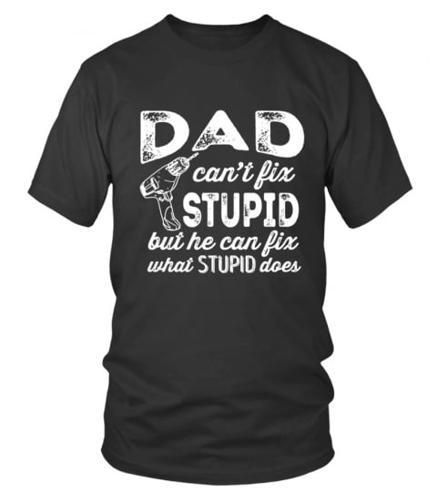 Dad can't fix stupid but he can fix what