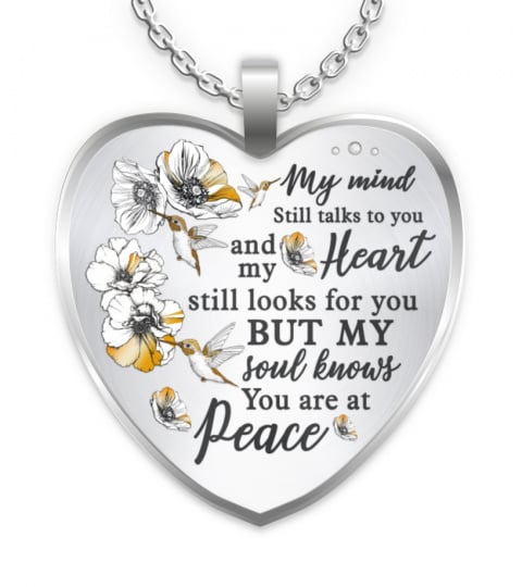 My Soul Knows You Are At Peace Memorial Necklace