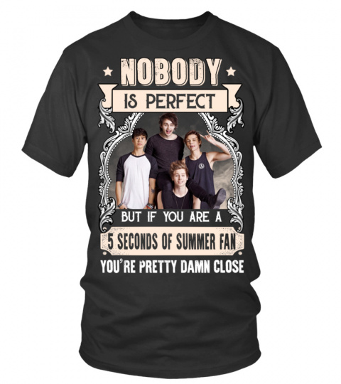 NOBODY IS PERFECT BUT IF YOU ARE A 5 SECONDS OF SUMMER FAN YOU'RE PRETTY DAMN CLOSE
