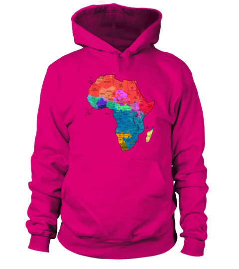 Les langues d'Afrique | original | avec frontières (pull) - Hoodie