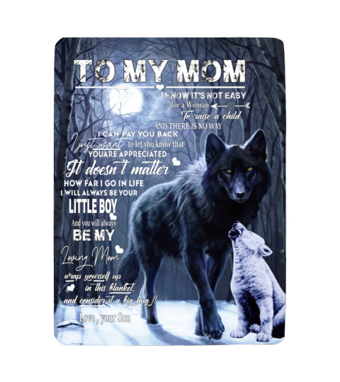 To my mom i know it s not easy for a woman Quilt Fleece Blanket