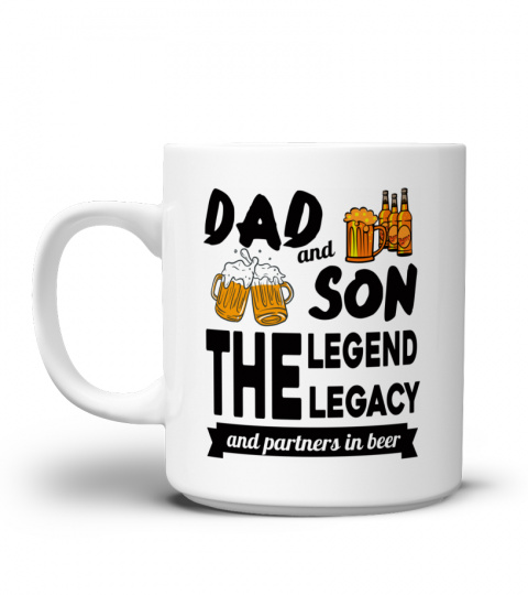 DAD AND SON THE LEGEND THE LEGACY AND PARTNERS IN BEER