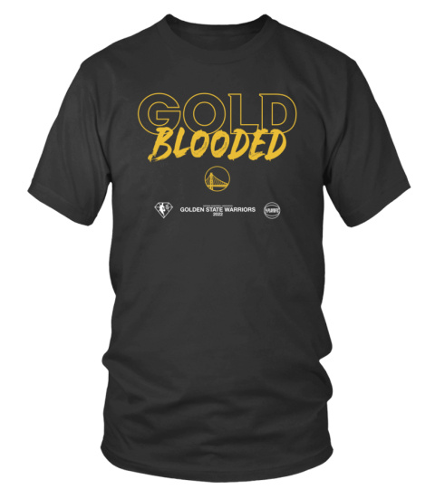 Golden State Warriors 2022 NBA Playoffs Gold Blooded Mantra T-Shirt