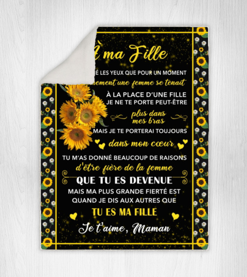 Dksld 59x79in Couverture de fille de Maman fille Cadeau de