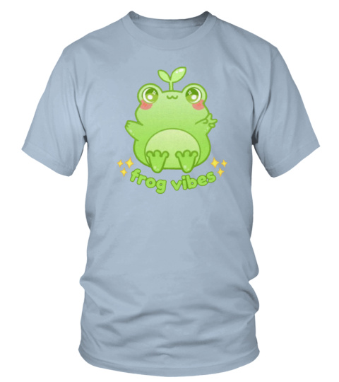 Cute Green Frog Crew Neck T-Shirt