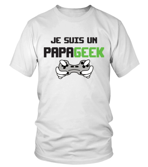 Papa Geek T shirt Humour Cadeau Rigolo Voir Tr s Dr le