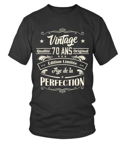 Vintage 70 ans Age de la Perfection