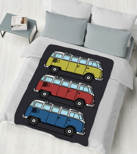 Limited Edition Bus Sherpa Fleece Blanket