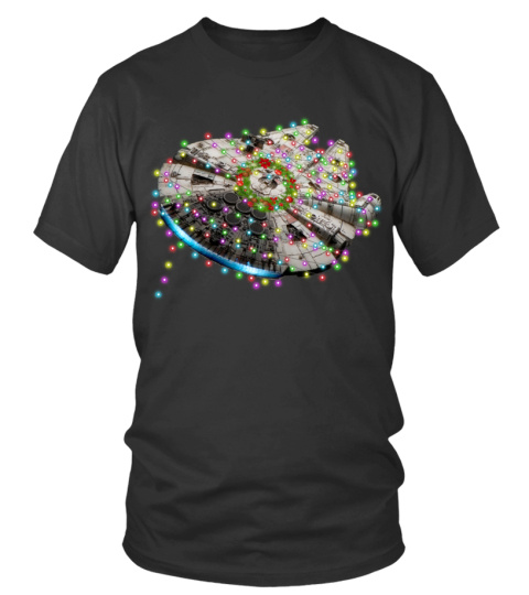 Millennium Falcon Christmas Lights - T shirt