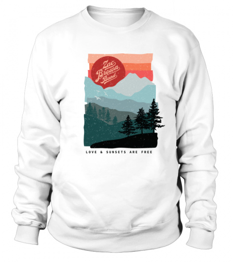 Love And Sunsets Are Free Zac Brown Band Sweatshirt