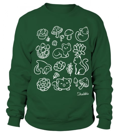 Shubble Merch cats &amp; plants sweatshirt