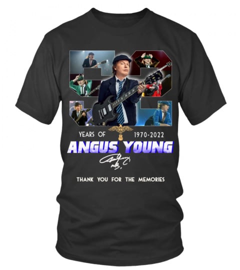 ANGUS YOUNG 52 YEARS OF 1970-2022