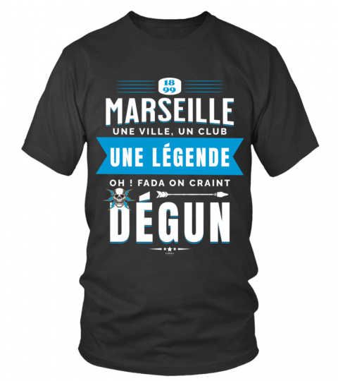 T-shirt Marseillais On Craint Dégun | Tee shirt Marseille Ville de Légende