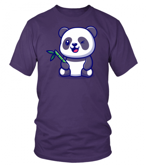 Tee-shirt panda avec bambou