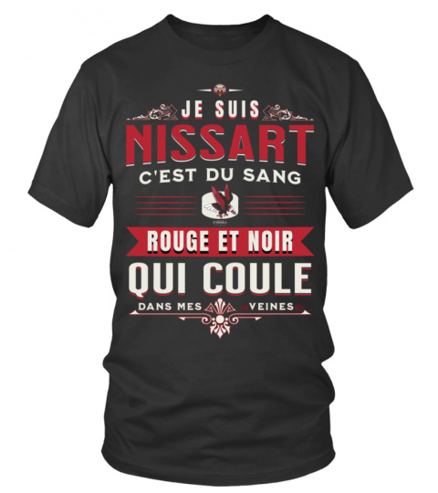 T-shirt Nissart | Du Sang Rouge et Noir Coule Dans Mes Veines