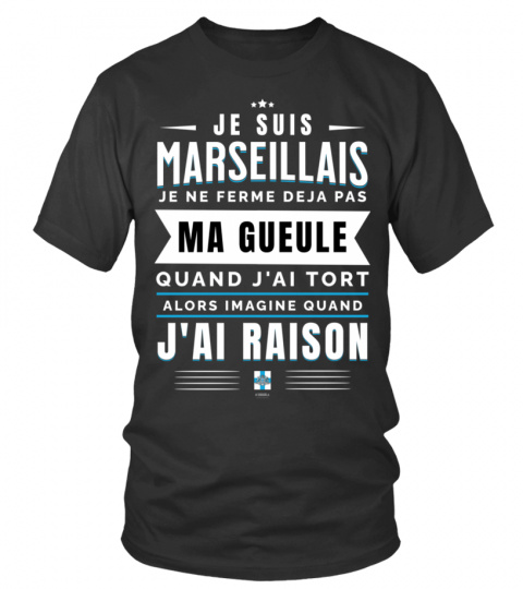 ▶ T-shirt Je Suis Marseillais | Humour Marseillais