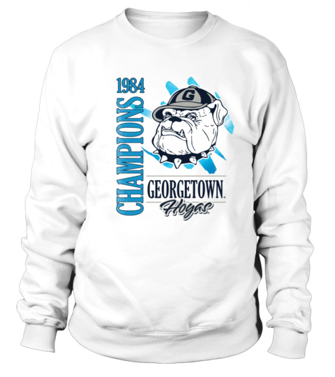 Official Retro Brush Georgetown Hoyas Champions 1984 Hoodie Yelish