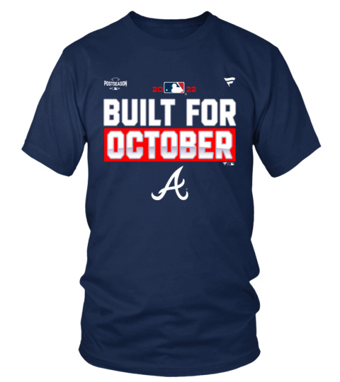 Mlb Shop Built For October 2022 Postseason Atlanta Braves Navy Locker Room T Shirt Scribesun