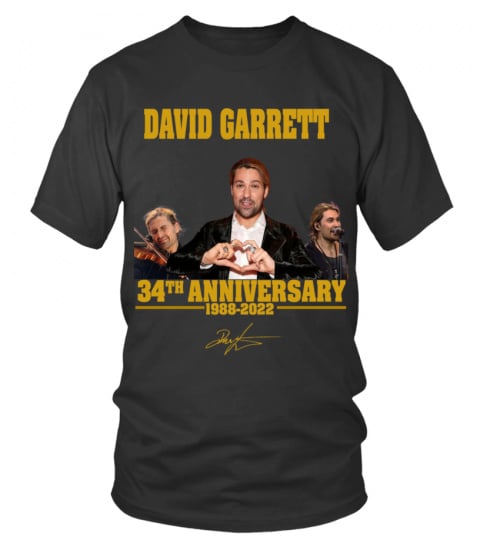DAVID GARRETT 34TH ANNIVERSARY