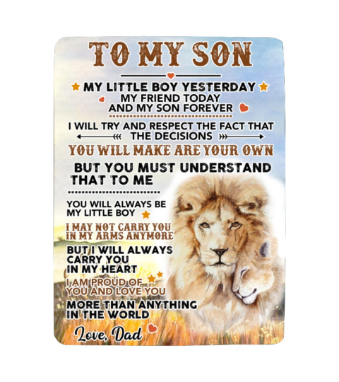 EN - TO MY SON - DAD