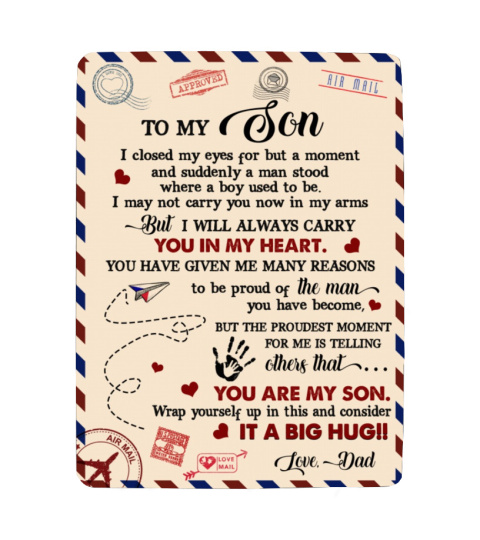 EN - BLANKET YOU ARE MY SON-DAD