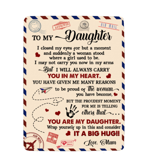 EN - BLANKET YOU ARE MY DAUGHTER-MUM