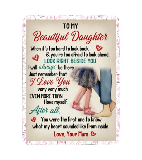 EN - BLANKET TO MY BEAUTIFUL DAUGHTER-MUM