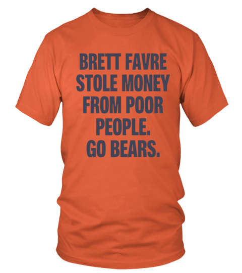 Brett Favre Stole Money From Poor People. Go Bears. — Joe Mills Illustration