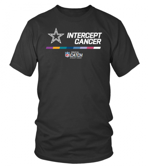 Intercept Cancer Dallas Cowboys 2022 NFL Crucial Catch Performance T Shirt
