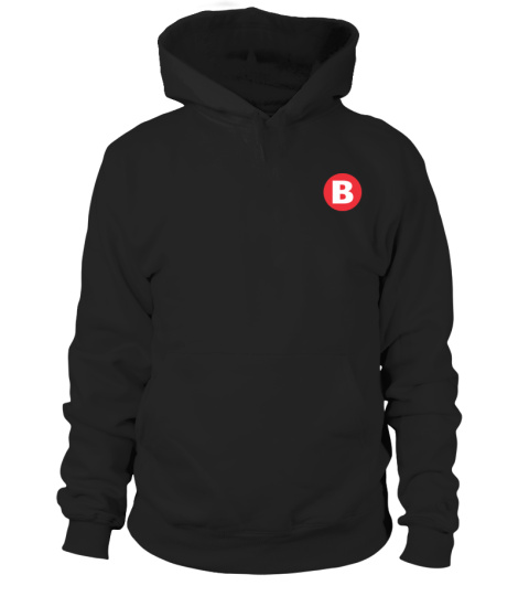 Purplecliffe B Button Hoodie Sweatshirt