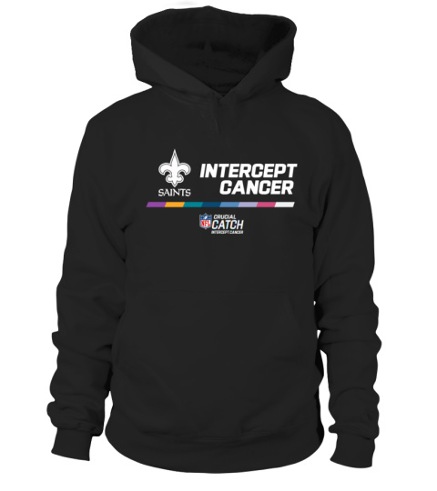 Intercept Cancer New Orleans Saints Black 2022 NFL Crucial Catch