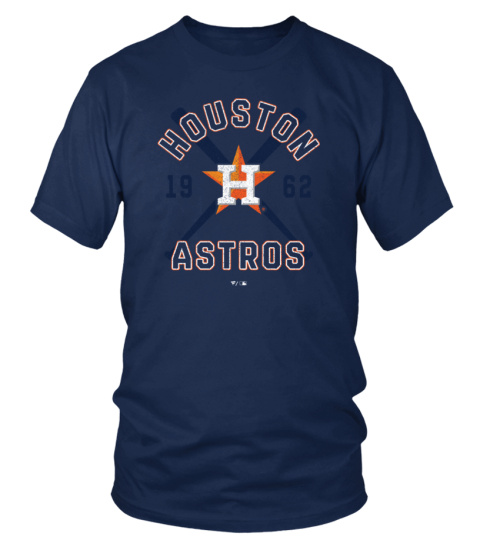 MLB Men's Houston Astros Fanatics Branded Navy Second Wind T-Shirt Clothing