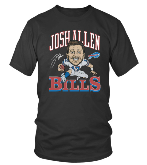 Buffalo Bills Homage Bills Josh Allen Caricature T-Shirt