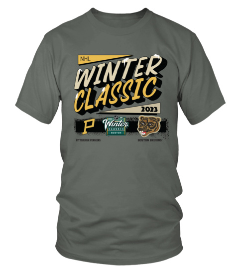 Official Boston Bruins vs. Pittsburgh Penguins 2023 NHL Winter Classic Matchup Event T-Shirt