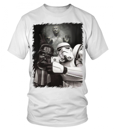Relativ størrelse konsonant Vedrørende Vader Trooper Han Solo Selfie | May the 4th tee Store 2