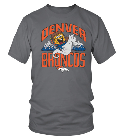 Denver Broncos Homage x SpongeBob Gray T-Shirt